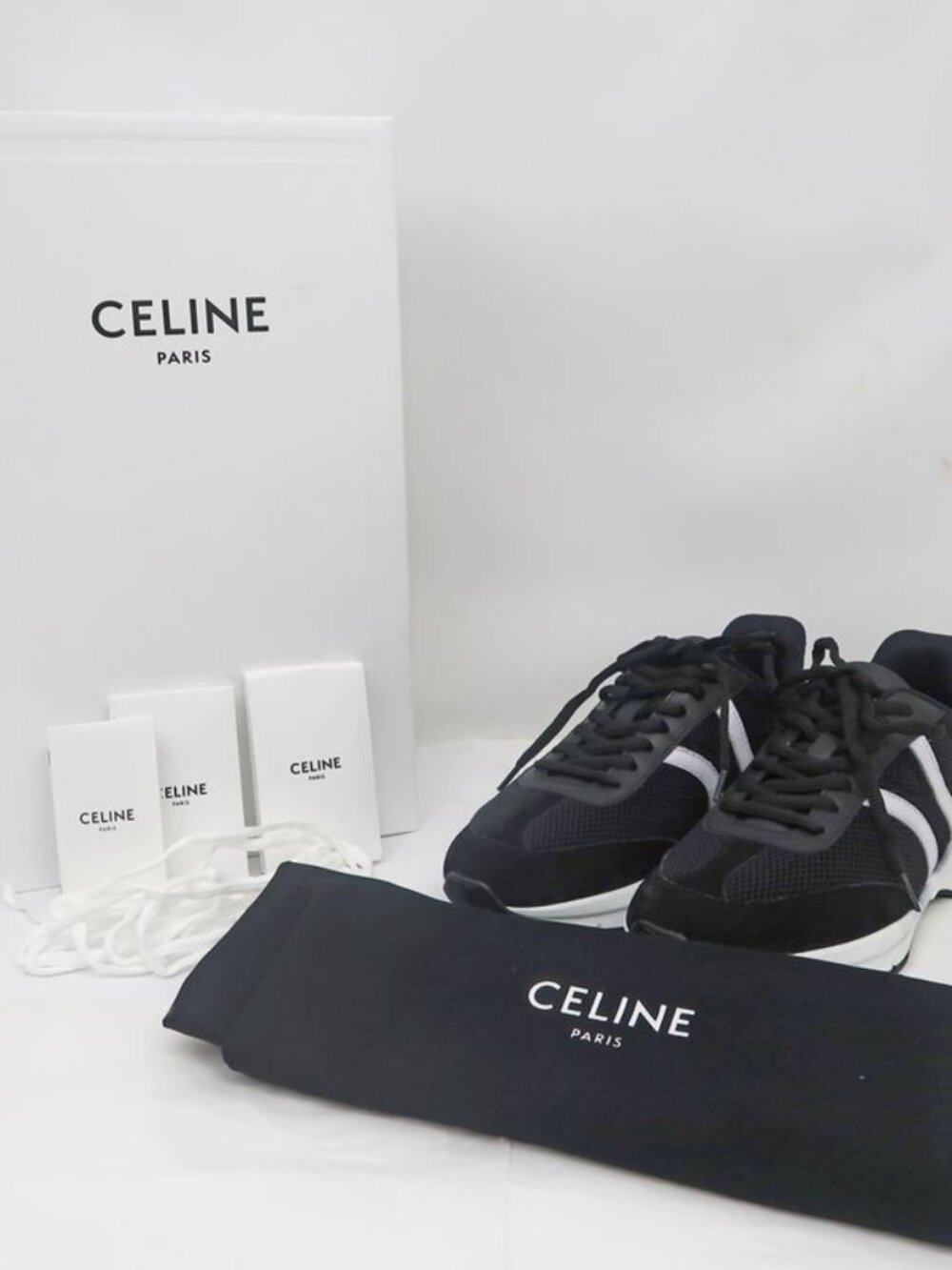 Celine Sneakers Black White Size 38 Shoes Apparel - Picture 11 of 11
